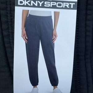 DKNY Women's 2XL Activewear Pants Black Cotton Blend e0877